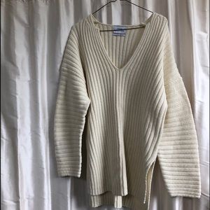 Cream textured Urban Outfitters Sweater